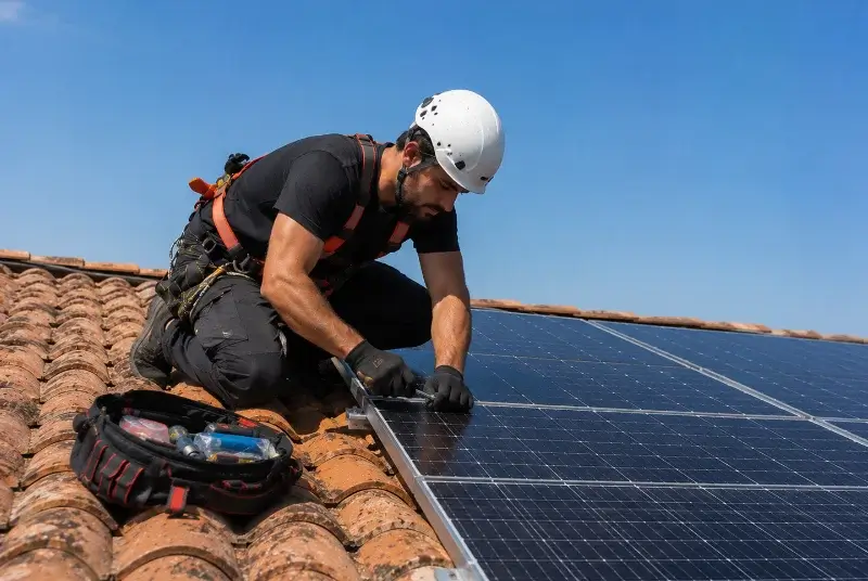 Maintenance et monitoring de panneaux solaires à Magné
